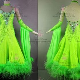 Rhinestones Flower Female Ballroom Standard Dress BD-SG3518