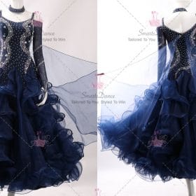 Rhinestones Satin Female Ballroom Standard Dress BD-SG3554