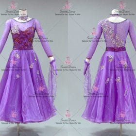 Satin Crystal Dance Dresses Short Dance Costumes Performance BD-SG4253