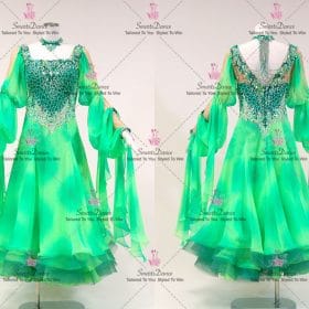Satin Crystal Dresses To Dance Dance Competition Costumes BD-SG4208