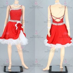 Satin Female Latin Dress Rumba Mambo Dance Costumes LD-SG2140