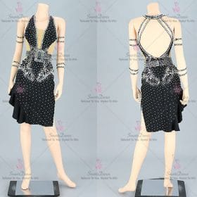 Satin Girls Latin Dress Flamenco Merengue Dance Skirt LD-SG2150