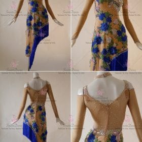 Satin Juniors Latin Dress Paso Doble Rhythm Dance Outfits LD-SG2130