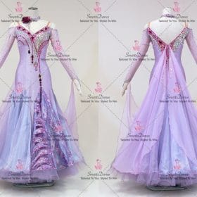 Satin Rhinestones Formal Dance Dresses Modern Dance Costume BD-SG4218