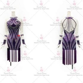 Sequin Applique Latin Dress Mambo Dance Gown Costumes LD-SG1959