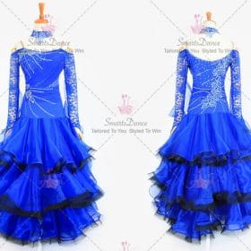 Sparkling Ballroom Standard Dress Viennese Waltz Practice Costumes BD-SG3337