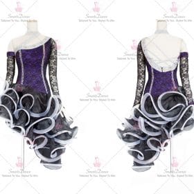 Sparkling Cheap Womens Latin Dress Gown Ballroom Latin Competition Costumes LD-SG2095