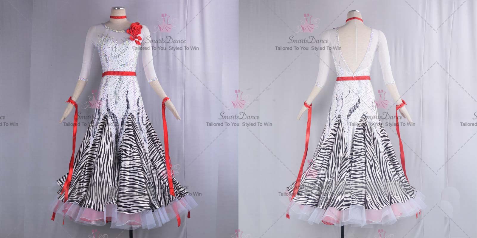 Swarovski Applique Juvenile Ballroom Competition Dress BD-SG3537