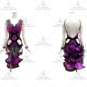 Velvet Lace Latin Dress Bolero Dance Gown Costumes LD-SG1948
