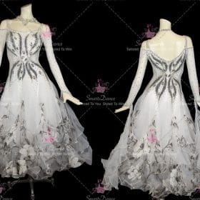 White Ballroom Dress Foxtrot Dancer Clothes BD-SG3684