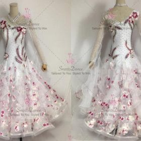 White Ballroom Smooth Competition Dress Swing BD-SG3581