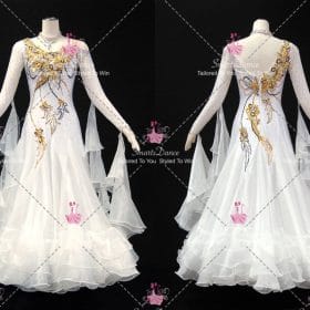 White Ballroom Smooth Dancing Queen Dresses Dress Dancing BD-SG4519