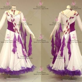White Bespoke Custom Dance Costume Skirt BD-SG4149