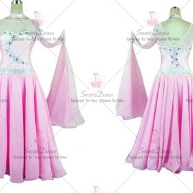 Womens Ballroom Competition Dress For Sale Dance Costumes Pink BD-SG3853