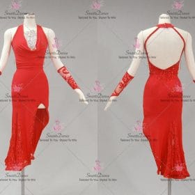 Womens Red Latin Dancing Dress Latin Gown Rhythm Salsa Dance Wear LD-SG2234