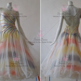 Yellow Ballroom Standard Dress Viennese Waltz Dance Clothes BD-SG3670