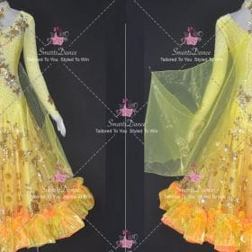 Yellow Performance Dance Dresses Dancing Queen Dress BD-SG4579