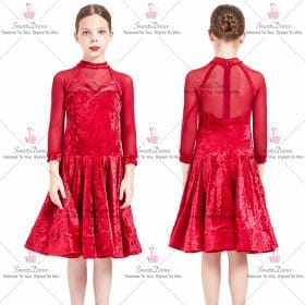 Girls Latin Dance Costumes Custom Customes